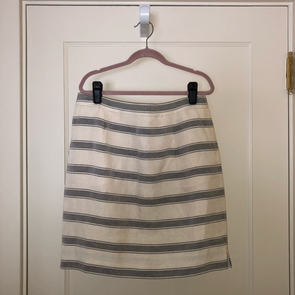 J. Crew Striped Salon Mini Skirt - Picture 1 of 5
